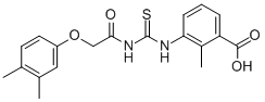 3-[[[[(3,4-DIMETHYLPHENOXY)ACETYL]AMINO]THIOXOMETHYL]AMINO]-2-METHYL-BENZOIC ACID CAS#: 532418-55-6