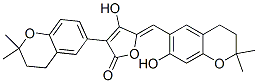 3-(3,4-Dihydro-2,2-dimethyl-2H-1-benzopyran-6-yl)-5-[(Z)-(3,4-dihydro-7-hydroxy-2,2-dimethyl-2H-1-benzopyran-6-yl)methylene]-4-hydroxy-2(5H)-furanone CAS#: 55215-35-5