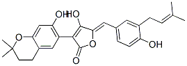3-(3,4-Dihydro-7-hydroxy-2,2-dimethyl-2H-1-benzopyran-6-yl)-4-hydroxy-5-[(Z)-[4-hydroxy-3-(3-methyl-2-butenyl)phenyl]methylene]-2(5H)-furanone CAS#: 55215-37-7