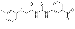3-[[[[(3,5-DIMETHYLPHENOXY)ACETYL]AMINO]THIOXOMETHYL]AMINO]-2-METHYL-BENZOIC ACID CAS#: 535956-90-2