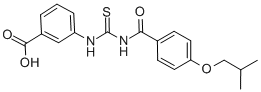 3-[[[[4-(2-METHYLPROPOXY)BENZOYL]AMINO]THIOXOMETHYL]AMINO]-BENZOIC ACID CAS#: 462602-17-1