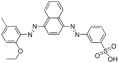 3-[[4-[(2-ethoxy-5-methylphenyl)azo]-1-naphthyl]azo]benzenesulphonic acid CAS#: 52695-54-2