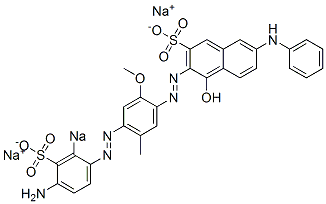3-[[4-[(4-Amino-2-sodiosulfophenyl)azo]-5-methyl-2-methoxyphenyl]azo]-4-hydroxy-7-phenylaminonaphthalene-2-sulfonic acid sodium salt CAS#: 6227-16-3