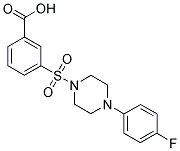 3-[4-(4-FLUORO-PHENYL)-PIPERAZINE-1-SULFONYL]-BENZOIC ACID CAS#: 438029-79-9