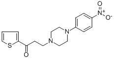 3-[4-(4-NITROPHENYL)PIPERAZINO]-1-(2-THIENYL)-1-PROPANONE CAS#: 477328-86-2
