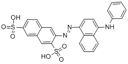 3-(4-ANILINO-1-NAPHTHYLAZO)-2,7-NAPHTHALENEDISULFONIC ACID CAS#: 57322-42-6