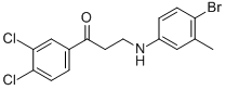 3-(4-BROMO-3-METHYLANILINO)-1-(3,4-DICHLOROPHENYL)-1-PROPANONE CAS#: 477320-61-9