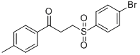 3-[(4-BROMOPHENYL)SULFONYL]-1-(4-METHYLPHENYL)-1-PROPANONE CAS#: 477334-32-0