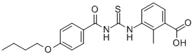 3-[[[(4-BUTOXYBENZOYL)AMINO]THIOXOMETHYL]AMINO]-2-METHYL-BENZOIC ACID CAS#: 435291-31-9
