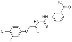 3-[[[[(4-CHLORO-3-METHYLPHENOXY)ACETYL]AMINO]THIOXOMETHYL]AMINO]-BENZOIC ACID CAS#: 532961-12-9