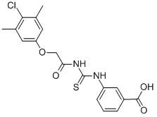3-[[[[(4-CHLORO-3,5-DIMETHYLPHENOXY)ACETYL]AMINO]THIOXOMETHYL]AMINO]-BENZOIC ACID CAS#: 461415-71-4