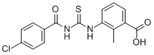 3-[[[(4-CHLOROBENZOYL)AMINO]THIOXOMETHYL]AMINO]-2-METHYL-BENZOIC ACID CAS#: 434310-59-5