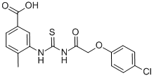 3-[[[[(4-CHLOROPHENOXY)ACETYL]AMINO]THIOXOMETHYL]AMINO]-4-METHYL-BENZOIC ACID CAS#: 462605-03-4