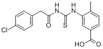 3-[[[[(4-CHLOROPHENYL)ACETYL]AMINO]THIOXOMETHYL]AMINO]-4-METHYL-BENZOIC ACID CAS#: 433694-03-2