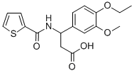 3-(4-ETHOXY-3-METHOXY-PHENYL)-3-[(THIOPHENE-2-CARBONYL)-AMINO]-PROPIONIC ACID CAS#: 436087-15-9