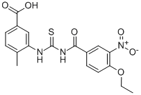 3-[[[(4-ETHOXY-3-NITROBENZOYL)AMINO]THIOXOMETHYL]AMINO]-4-METHYL-BENZOIC ACID CAS#: 433698-32-9