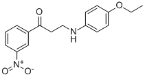 3-(4-ETHOXYANILINO)-1-(3-NITROPHENYL)-1-PROPANONE CAS#: 477320-03-9