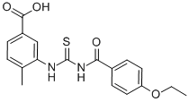 3-[[[(4-ETHOXYBENZOYL)AMINO]THIOXOMETHYL]AMINO]-4-METHYL-BENZOIC ACID CAS#: 433962-33-5