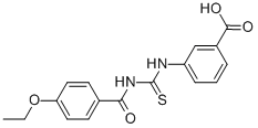 3-[[[(4-ETHOXYBENZOYL)AMINO]THIOXOMETHYL]AMINO]-BENZOIC ACID CAS#: 461409-85-8