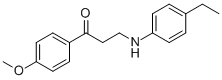 3-(4-ETHYLANILINO)-1-(4-METHOXYPHENYL)-1-PROPANONE CAS#: 477320-26-6