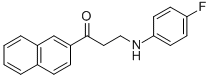 3-(4-FLUOROANILINO)-1-(2-NAPHTHYL)-1-PROPANONE CAS#: 477320-50-6