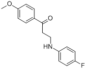 3-(4-FLUOROANILINO)-1-(4-METHOXYPHENYL)-1-PROPANONE CAS#: 477320-46-0