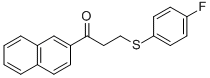 3-[(4-FLUOROPHENYL)SULFANYL]-1-(2-NAPHTHYL)-1-PROPANONE CAS#: 477334-39-7