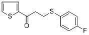 3-[(4-FLUOROPHENYL)SULFANYL]-1-(2-THIENYL)-1-PROPANONE CAS#: 477334-42-2