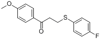 3-[(4-FLUOROPHENYL)SULFANYL]-1-(4-METHOXYPHENYL)-1-PROPANONE CAS#: 477334-44-4