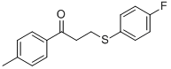 3-[(4-FLUOROPHENYL)SULFANYL]-1-(4-METHYLPHENYL)-1-PROPANONE CAS#: 477334-40-0