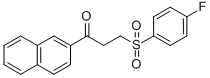 3-[(4-FLUOROPHENYL)SULFONYL]-1-(2-NAPHTHYL)-1-PROPANONE CAS#: 477334-50-2