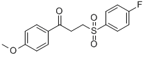 3-[(4-FLUOROPHENYL)SULFONYL]-1-(4-METHOXYPHENYL)-1-PROPANONE CAS#: 477334-51-3