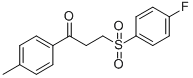 3-[(4-FLUOROPHENYL)SULFONYL]-1-(4-METHYLPHENYL)-1-PROPANONE CAS#: 477334-47-7