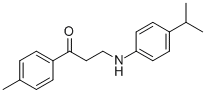3-(4-ISOPROPYLANILINO)-1-(4-METHYLPHENYL)-1-PROPANONE CAS#: 477334-26-2