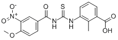 3-[[[(4-METHOXY-3-NITROBENZOYL)AMINO]THIOXOMETHYL]AMINO]-2-METHYL-BENZOIC ACID CAS#: 434287-31-7