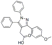 3-(4-Methoxyphenyl)-1,5-diphenyl-1H-pyrazole-4-acetic acid CAS#: 51431-04-0
