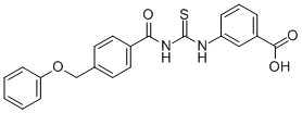 3-[[[[4-(PHENOXYMETHYL)BENZOYL]AMINO]THIOXOMETHYL]AMINO]-BENZOIC ACID CAS#: 532980-10-2
