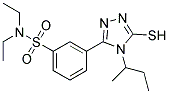 3-(4-SEC-BUTYL-5-MERCAPTO-4H-[1,2,4]TRIAZOL-3-YL)-N,N-DIETHYL-BENZENESULFONAMIDE CAS#: 522624-43-7