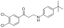 3-[4-(TERT-BUTYL)ANILINO]-1-(3,4-DICHLOROPHENYL)-1-PROPANONE CAS#: 477320-22-2