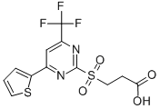 3-(4-THIOPHEN-2-YL-6-TRIFLUOROMETHYL-PYRIMIDINE-2-SULFONYL)-PROPIONIC ACID CAS#: 436088-50-5