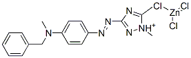 3-[[4-[benzylmethylamino]phenyl]azo]dimethyl-1H-1,2,4-triazolium trichlorozincate(1-) CAS#: 52769-39-8