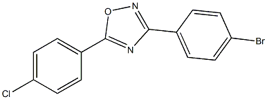 3-(4-bromophenyl)-5-(4-chlorophenyl)-1,2,4-oxadiazole CAS#: 489435-05-4