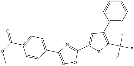 3-[(4-carboMethoxy)phenyl]-5-(4-phenyl-5-trifluoroMethyl-2-thienyl)-1,2,4-oxadiazole CAS#: 569685-49-0
