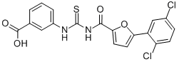 3-[[[[[5-(2,5-DICHLOROPHENYL)-2-FURANYL]CARBONYL]AMINO]THIOXOMETHYL]AMINO]-BENZOIC ACID CAS#: 461420-80-4