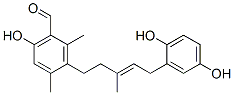 3-[5-(2,5-Dihydroxyphenyl)-3-methyl-3-pentenyl]-6-hydroxy-2,4-dimethylbenzaldehyde CAS#: 51847-82-6