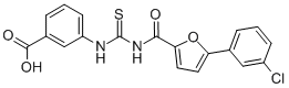 3-[[[[[5-(3-CHLOROPHENYL)-2-FURANYL]CARBONYL]AMINO]THIOXOMETHYL]AMINO]-BENZOIC ACID CAS#: 461407-75-0