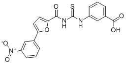 3-[[[[[5-(3-NITROPHENYL)-2-FURANYL]CARBONYL]AMINO]THIOXOMETHYL]AMINO]-BENZOIC ACID CAS#: 532947-75-4