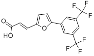 3-[5-[3,5-DI(TRIFLUOROMETHYL)PHENYL]-2-FURYL]ACRYLIC ACID CAS#: 406725-93-7