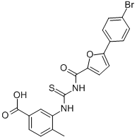 3-[[[[[5-(4-BROMOPHENYL)-2-FURANYL]CARBONYL]AMINO]THIOXOMETHYL]AMINO]-4-METHYL-BENZOIC ACID CAS#: 461399-85-9