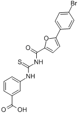 3-[[[[[5-(4-BROMOPHENYL)-2-FURANYL]CARBONYL]AMINO]THIOXOMETHYL]AMINO]-BENZOIC ACID CAS#: 461402-58-4